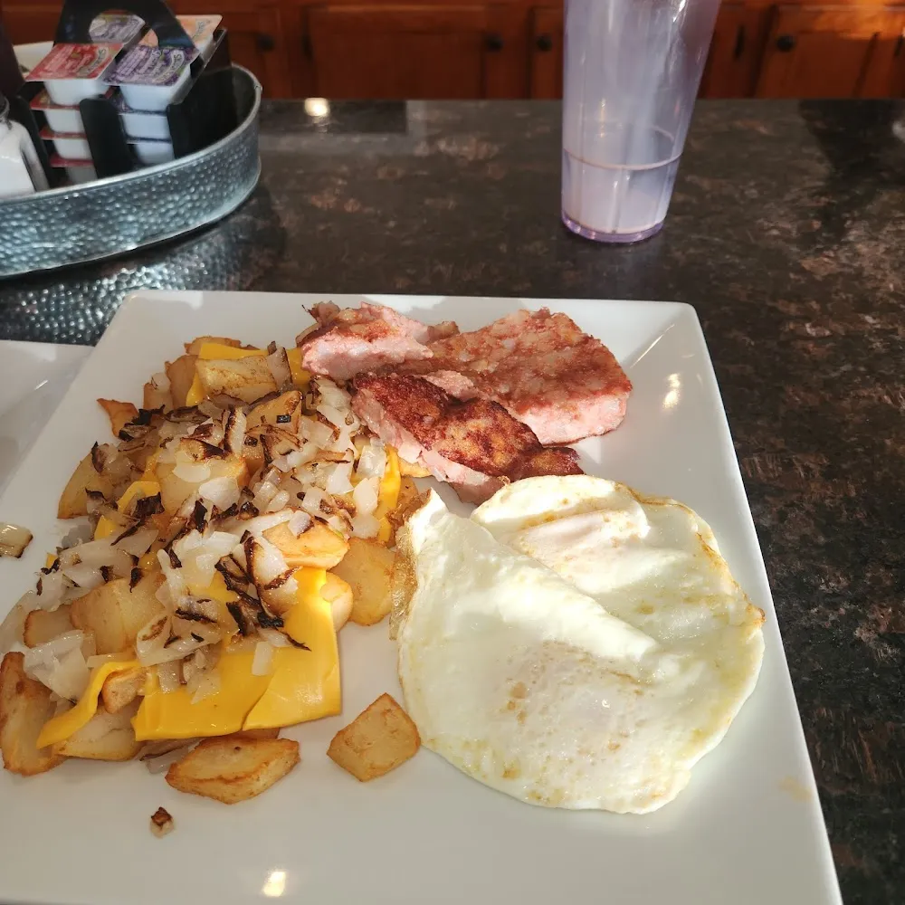 Eggs and Potatoes and Cornbeef Hash