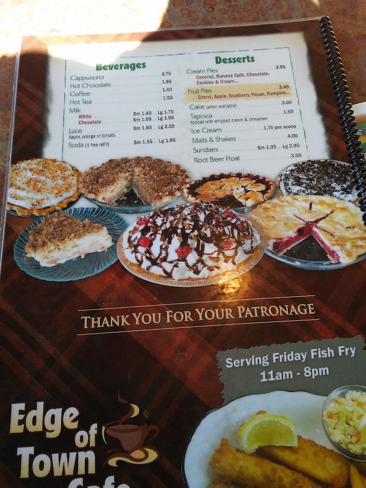 Edge Of Town Cafe Menu image 3